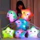 33cm Glowing Star Plush Pillow Large Size Stuffed Soft Pentagram Doll Cushion with LED Light Musical