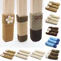 4Pcs New Elastic Knitted Table Chair Leg Socks Furniture Floor Protector Cover Anti-Noise Non-slip