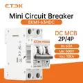 ETEK 2P DC 1000V mini disjoncteur solaire 32A 63A DC MCB pour de longues EKM1-63HDC de système