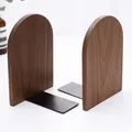 Nature Desktop Bookends Wooden Walnut Beech Bookends Book Organizer Office Desktop Home Book Ends