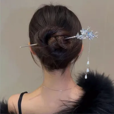 Épingles à cheveux de style chinois vintage pour femmes baguettes à cheveux faites à la main