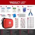 Wholesale 91pcs Waterproof Outdoor Travel Car First Aid Kit Home Small Medical Box Emergency