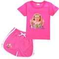 Costume Diana et Roma pour enfants t-shirt à manches courtes et short ensembles de vêtements