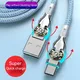 Fast Charging Alloy Micro Type C Data Cable Dual-Head Rotating Mecha Cable for Xiaomi Huawei Braided