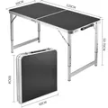 Outdoor Folding Table Camping Night Market Stall Portable Table Camping Barbecue Table Aluminum