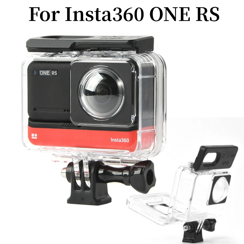 60m Tauch koffer für insta360 one rs wasserdichtes Gehäuse für insta 360 4k Boost Objektiv wasserdichte Box Schutzhülle Abdeckung Zubehör Image