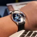 Oblvlo neues Design Trisom Star Planet Automatik uhr für Männer Luxus super leuchtende 316l Stahl