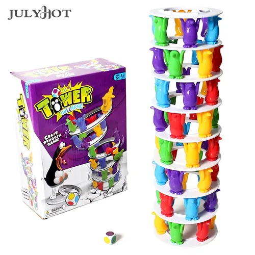 Kinder Pinguin Turm Zusammenbruch Balance Spiel Spielzeug Party Familie lustige Brettspiel Spielzeug
