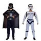 Star Wars Costumes for Children Cos Black and White Samurai Jumpsuit Black and White Soldier Muscle
