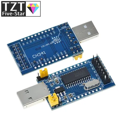 CH341A Programmierer USB zu UART IIC SPI I2C Konverter Parallel Port Konverter Onboard Image