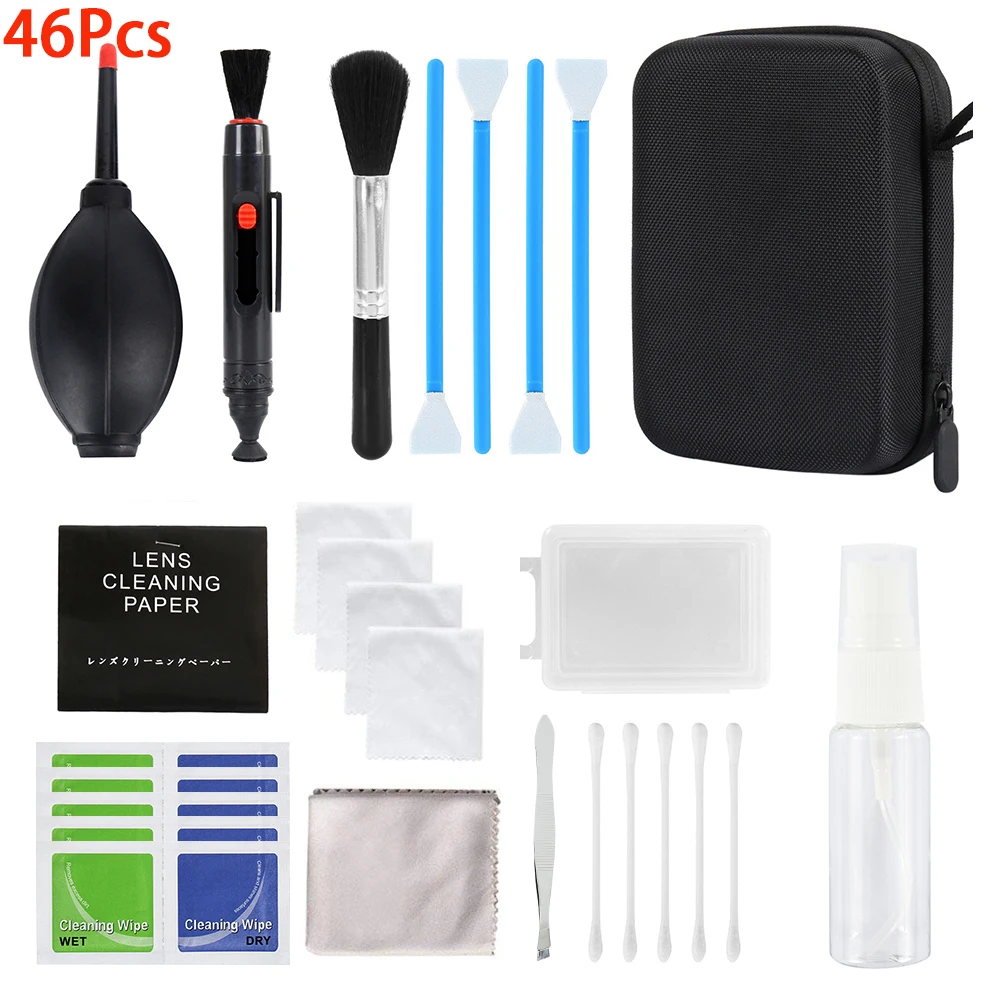 46/19Pcs DSLR Objektiv Kamera Reiniger Kit Professionelle SLR DV Digital Kameras Reinigung Werkzeug für Sony Fujifilm Nikon computer Sauber Image