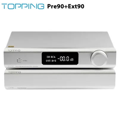 TOPPING Pre90 Vorverstärker oder Ext90-Eingangs-Extender Hi-Res Audio Ultra-High NFCA-Module AMP RCA/XLR-Ausgang Image