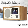 WiFi Internet Digital Radio Bluetooth 5.0 Speakers MP3 Player with LED Digital Display Support U