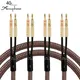 HI-END HIFI Accuphase OCC pure copper cable audio speaker cable wire with Gold plated banana plug