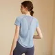 Summer Back Mesh Stitching Breathable Sport Shirts For Women Fitness Jersey Gym Short Sleeve Yoga