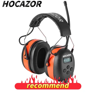 Hocazor Bluetooth-Muffs am/fm Radio-Kopfhörer Gehörschutz Ohren schützer zum Mähen Headset Geräusch Image
