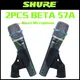 2 Stück Shure Beta 57a dynamisches Mikrofon Kabel mikrofon für Vocal Karaoke Live Performance Stage