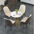 Sedia da pranzo moderna in pelle nordic Relax Cafe Design poltrona ristorante schienale sgabello
