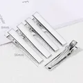 10 stücke Einzelne Zinke Alligator Haar Clip Klemmen Haarnadeln Flache Metall Clip Haarspange DIY