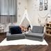 Children's Factory Rectangle 6 Piece Soft Seating in Gray | 18.78 H x 28 W x 25 D in | Wayfair WF349-100