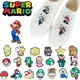 Super Mario Bros Schuh Charms Schnürsenkel Dekoration glänzende Schnalle lustige Schuhe Zubehör