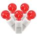 The Twillery Co.® Single Mold G12 Berry LED Christmas Light Set 34' White Wire in Red | 1.5 H x 396 W x 1.25 D in | Wayfair HLDY3721 32575717