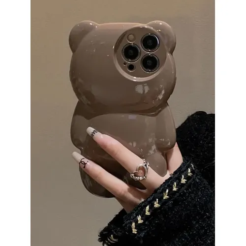 3D Teddybär geeignet für 13 Handy hüllen iPhone 14 Pro Max 12 Nische 11 Minimalist 15 Silikon Falls