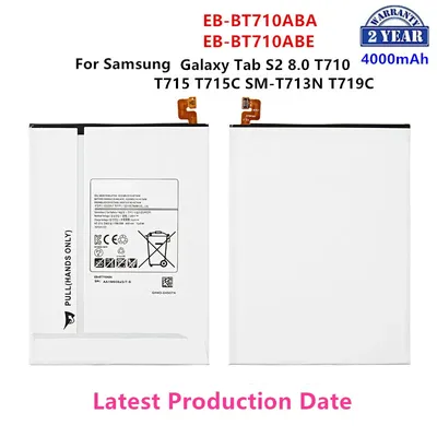 Nuovissimo Tablet EB-BT710ABA EB-BT710ABE 4000mAh batteria per Samsung Galaxy Tab S2 8.0 SM-T710