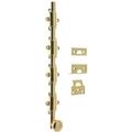 idh by St. Simons Solid Brass 24" Heavy Duty Surface Bolt w/ Round Knob in Yellow | 2 H x 0.63 W x 24 D in | Wayfair 11282-3NL