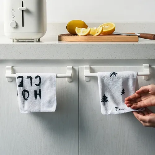 Handtuch Rack Über Tür Handtuch Bar Hängen Halter ABS Bad Küche Schrank Handtuch Lappen Rack Regal