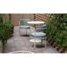 iSiMAR Paradiso Patio Dining Chair w/ Cushion, Metal in Gray/Brown | 29.9 H x 20.8 W x 20.8 D in | Wayfair 8084_TG_PP