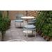 iSiMAR Paradiso Patio Dining Chair w/ Cushion, Metal in Blue | 29.9 H x 20.8 W x 20.8 D in | Wayfair 8084_PB_PSI