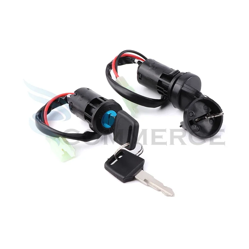 Interruttore a chiave di accensione 2 fili chiavi di accensione interruttore di avvio chiave di blocco per ATV Go Kart Scooter accessori moto Quad Dirt Bike