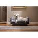 Archie & Oscar™ Achilles Manhattan ECOFLEX® Raised Dog Bed w/ Cushion Polyester in Brown | 14.8 H x 38.6 W x 26.5 D in | Wayfair