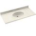 Swan Chesapeake Solid Surface 61" Single Bathroom Vanity Top in Brown | 6.125 H x 61 W x 22 D in | Wayfair CH02261.018