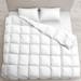 Alwyn Home All Season Microfiber Down Alternative Corner Tabs Duvet Insert Polyester/Polyfill/Microfiber in White | 102 H x 90 W x 1.38 D in | Wayfair