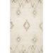 White 30 x 0.5 in Area Rug - Justina Blakeney x Loloi Symbology Geometric Handmade Tufted Wool Ivory Area Rug Wool | 30 W x 0.5 D in | Wayfair