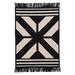 Black/Gray 84 x 0.5 in Area Rug - Union Rustic Drubin Wool Blend Reversible Area Rug - Black Polyester/Wool | 84 W x 0.5 D in | Wayfair