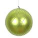 The Holiday Aisle® 6" Matte & Glitter Swirl Ball Ornament Plastic in Green | 6 H x 6 W x 6 D in | Wayfair 99113F7E7B0340B599D089CFC636D031