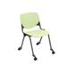 KFI Studios Kool Armless Stackable Chair Plastic/Acrylic/Metal in Green | 31 H x 20.5 W x 21.5 D in | Wayfair CS2300SB-P14