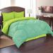 Ebern Designs Verah Microfiber Reversible Comforter Set Microfiber in Green | Twin/Twin XL Comforter + 1 Sham | Wayfair