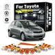 9 pz Accessori Per Toyota Yaris 2006 2007 2008 2009 2010 2011 LED Interni Mappa Tronco Cupola Numero
