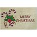 The Holiday Aisle® Mariario Candy Canes 18 in. x 30 in. Non-Slip Outdoor Door Mat Coir in Brown/White | Wayfair EBB49E8631AD484992ED8C458417A257