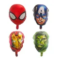 10pcs 18 pollici Spiderman Captain America Hulk Iron Man Head Foil Balloons The Avengers balloons