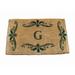 Winston Porter Balmer Monogrammed Non-Slip Outdoor Door Mat Coir | 24 W x 39 D in | Wayfair 9342A394323946ABA53F0FD990CC4DFC