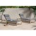 Mercury Row® Freddy 83" Long Reclining Single Chaise w/ Cushions Wood/Solid Wood in White | 39 H x 29 W x 83 D in | Outdoor Furniture | Wayfair