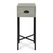 Hassen Solid Wood End Table w/ Storage Wood/Metal in Gray Laurel Foundry Modern Farmhouse® | 30 H x 12 W x 12 D in | Wayfair