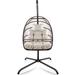 Dakota Fields Deangelo Egg Chair Wicker/Rattan in Brown | 78 H x 43 W x 43 D in | Wayfair 305845AC990F450A822A7824473C592B