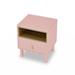 Ebern Designs Lubomir 1 - Drawer Nightstand in Pink | 21.65 H x 18.9 W x 15.75 D in | Wayfair E006E903151C4B39AF250A7960CEFC87