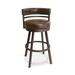 Red Barrel Studio® Tempo Furniture Ambridge Swivel Stool, Steel in Black/Brown/Yellow | 34 H x 24 W x 24 D in | Wayfair